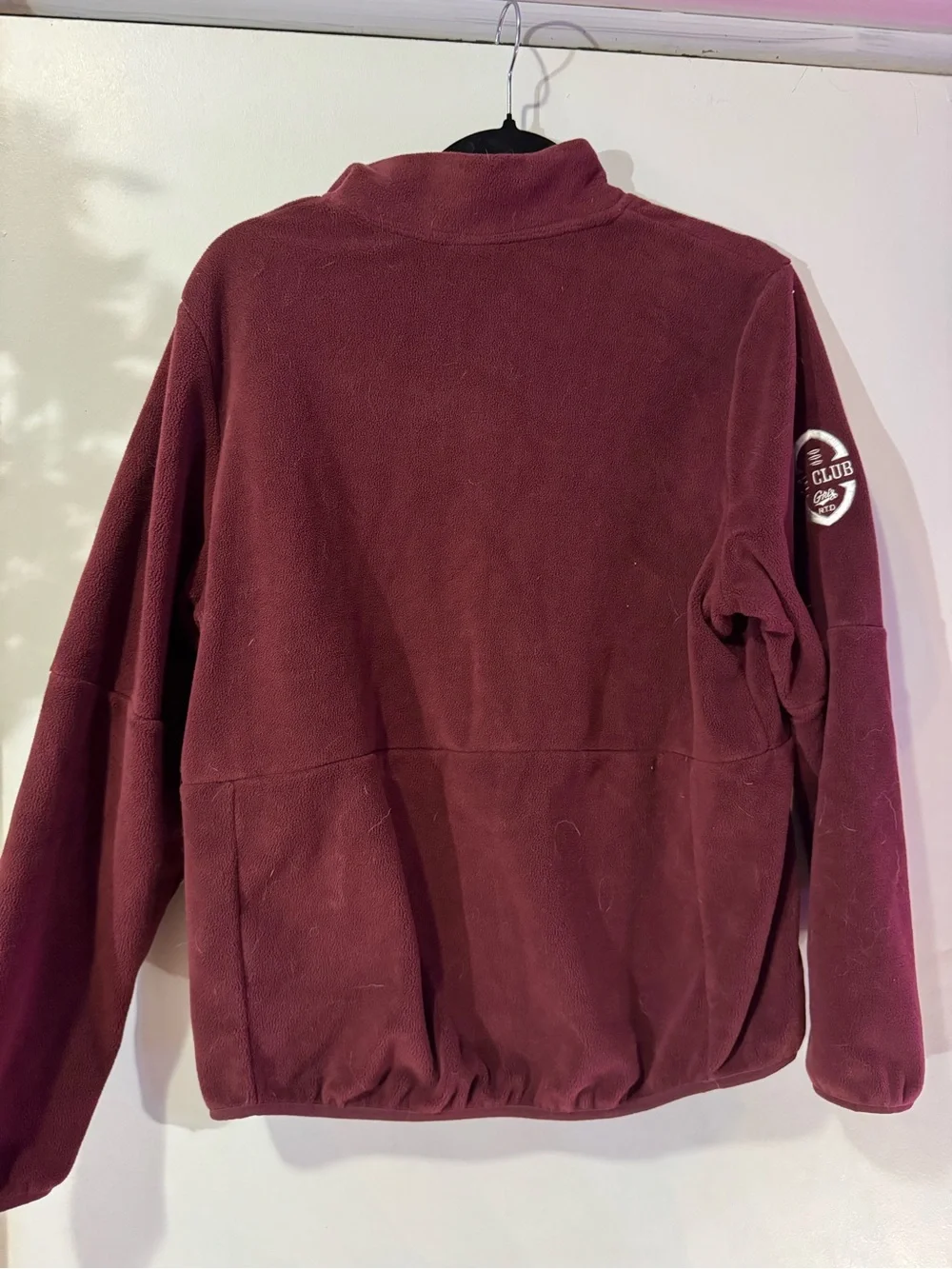 Nike Burgundy Half-Zip Fleece Pullover